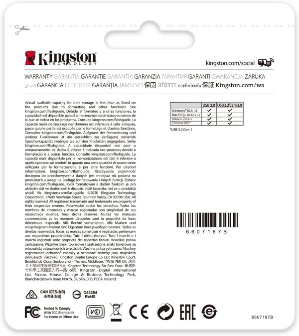 Kingston 32GB USB 3.2 e Anello Portachiavi